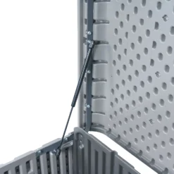 LIFETIME 515L Modern Outdoor Storage Deck Box - Rough-Cut Grey -Garden Furniture Store 13997405 1725000055509940