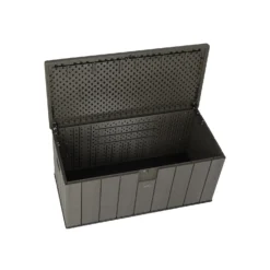LIFETIME 568L Outdoor Storage Deck Box - Rough-Cut Brown -Garden Furniture Store 13997406 1054999835604588