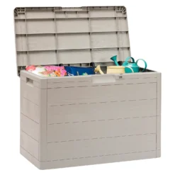 Toomax Garden Storage Box 160L - Warm Grey -Garden Furniture Store 13997480 1115004537171423