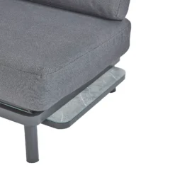 Heba Grey Metal Garden Corner Sofa Set -Garden Furniture Store 14005702 4265022704746602