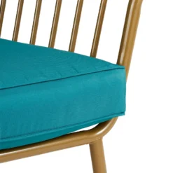 Omari Metal Garden Sofa Set - Teal & Gold -Garden Furniture Store 14005703 6735022638292255