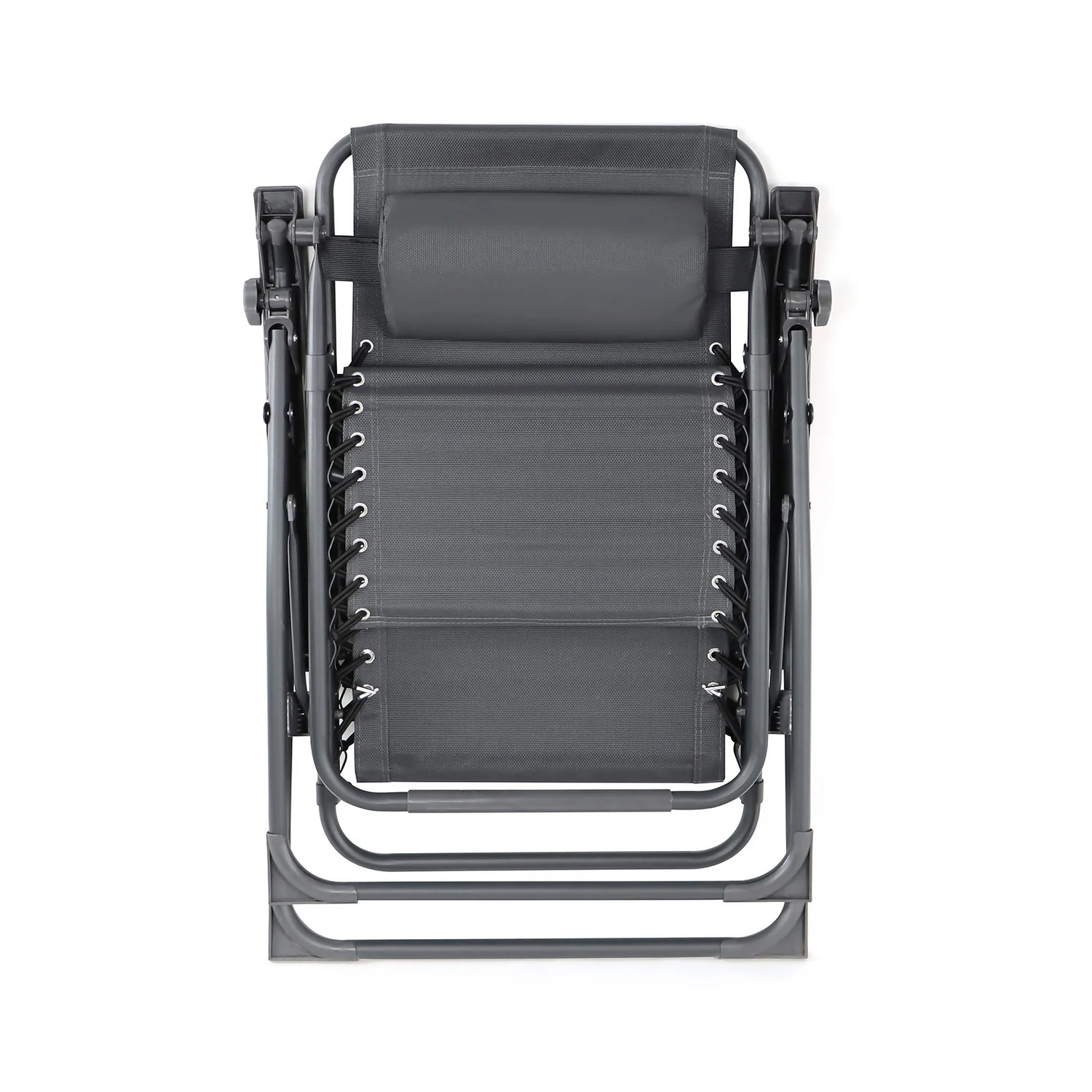 Grey Reclining Sun Lounger 4 Grey Reclining Sun Lounger - Image 2