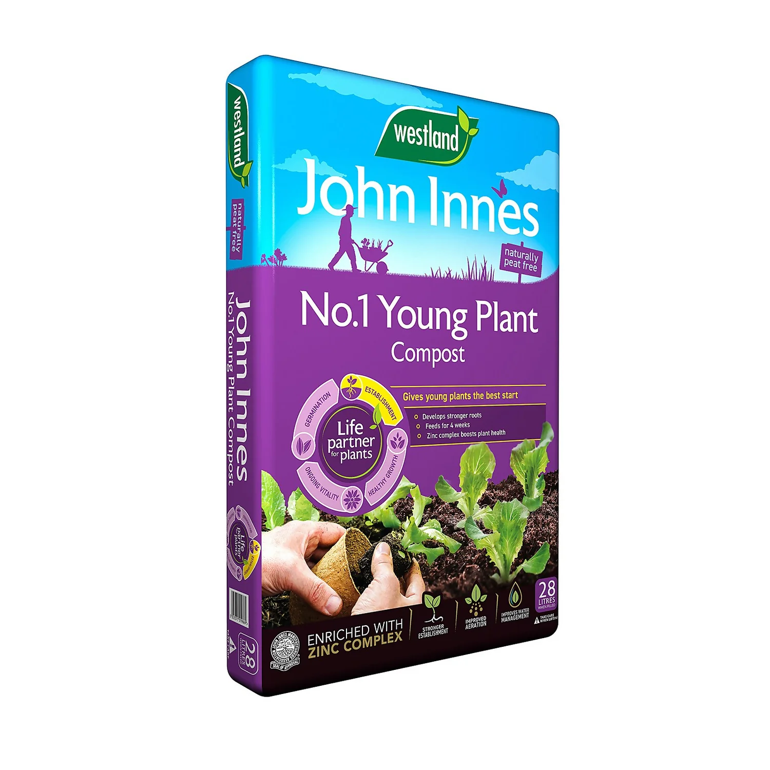 Westland John Innes Peat Free No.1 Young Plant Compost 28L 3 Westland John Innes Peat Free No.1 Young Plant Compost 28L