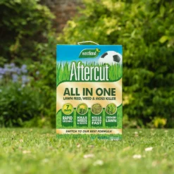 Aftercut All In One Lawn Feed, Weed & Moss Killer 160m2 Box -Garden Furniture Store 14013976 1185003754804597