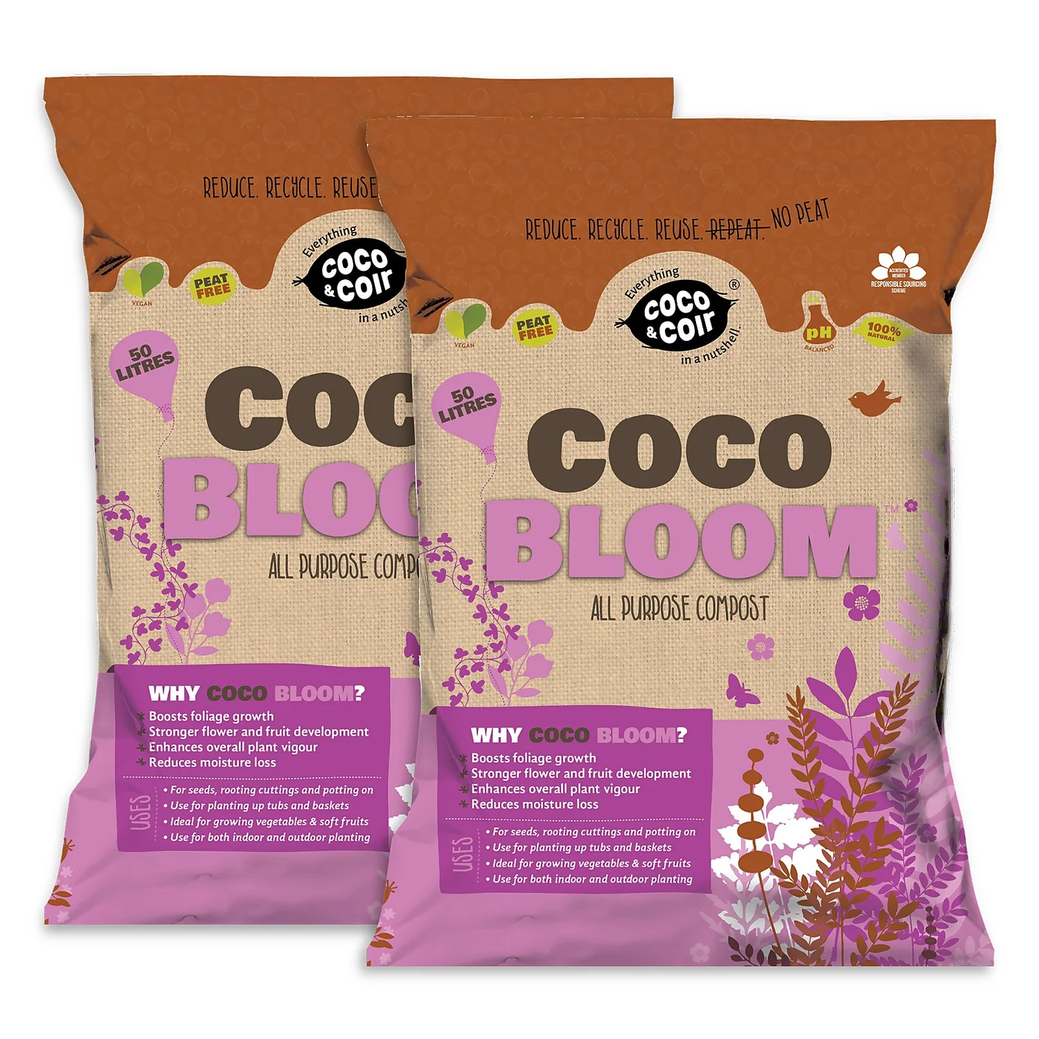 Coco & Coir Coco Bloom All Purpose Compost - 50L 3 Coco & Coir Coco Bloom All Purpose Compost - 50L
