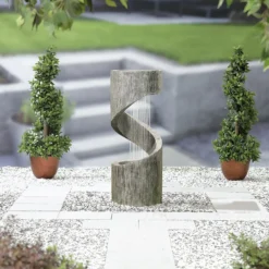 Stylish Fountain Spiral Showers Water Feature With LEDs -Garden Furniture Store 14519354 1185047822497189
