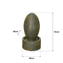 Stylish Fountain Petite Ripple Water Feature With LEDs -Garden Furniture Store 14519358 5205047822608222