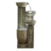 Stylish Fountain Ash Columns Water Feature With LEDs -Garden Furniture Store 14519359 7565047822460277